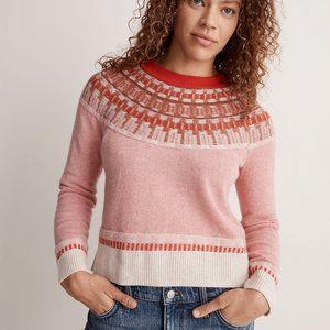 Madewell Fair Isle Mayer Pullover Sweater